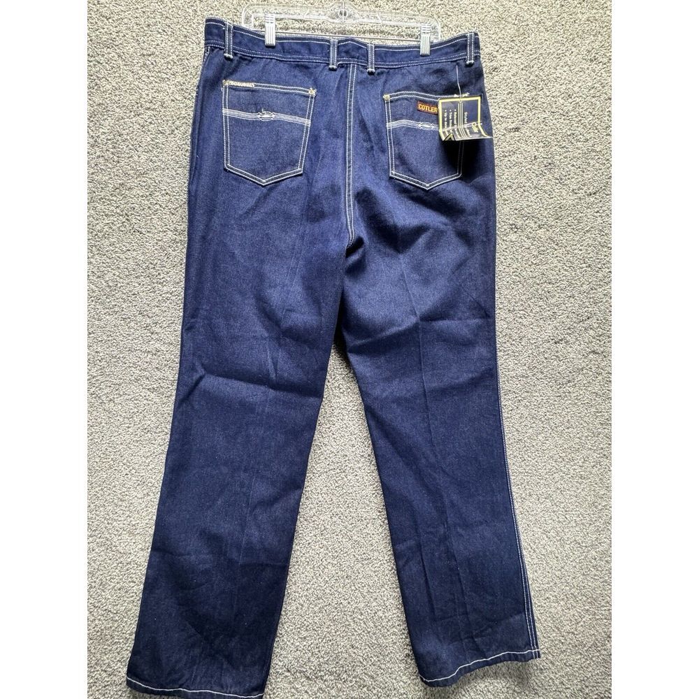 VTG Deadstock Cotler Jeans Dark Blue Sears Panache 70s 80s Size 38x32 Unisex NWT